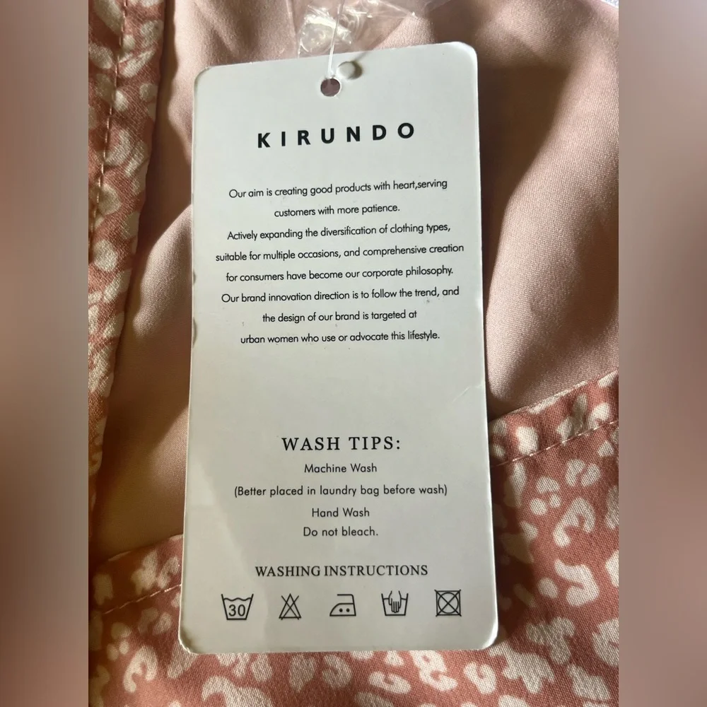 NWT Women’s Pink and White Kirundo Dress in Size Large - Picture 12 of 12